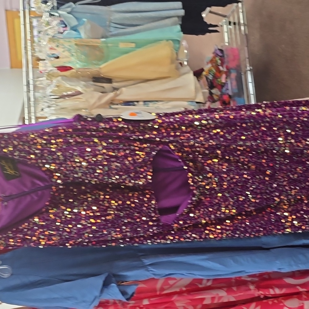 Purple Passion Stretch Velvet Prom Dress